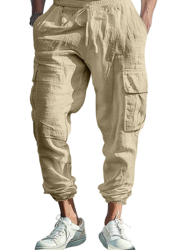 Men Pants- Cotton Joggers for Men Lightweight Beach Pants- - IndioGear.com