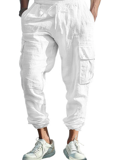 Men Pants- Cotton Joggers for Men Lightweight Beach Pants- - IndioGear.com