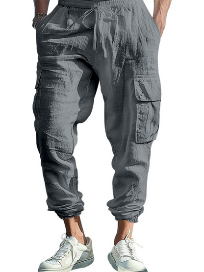 Men Pants- Cotton Joggers for Men Lightweight Beach Pants- - IndioGear.com