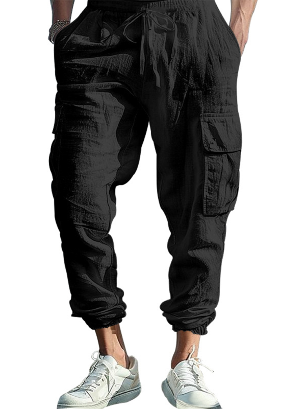 Men Pants- Cotton Joggers for Men Lightweight Beach Pants- - IndioGear.com