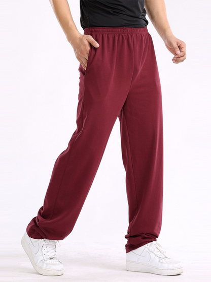 Men Pants- Sporty Men's Sweatpants for Lounging and Leisure- - IndioGear Fashion and Gear