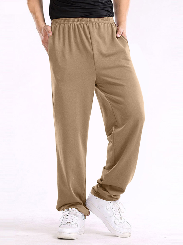 Men Pants- Sporty Men's Sweatpants for Lounging and Leisure- Camel- IndioGear Fashion and Gear