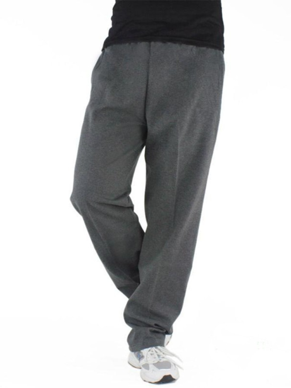 Men Pants- Sporty Men's Sweatpants for Lounging and Leisure- Charcoal grey- IndioGear Fashion and Gear