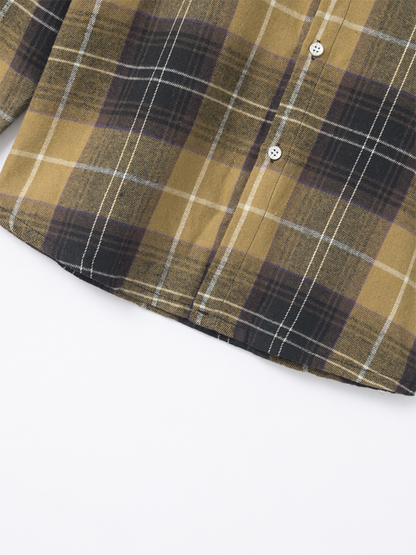 Men Shirts- Classic Men's Plaid Flannel Shirt- - IndioGear.com