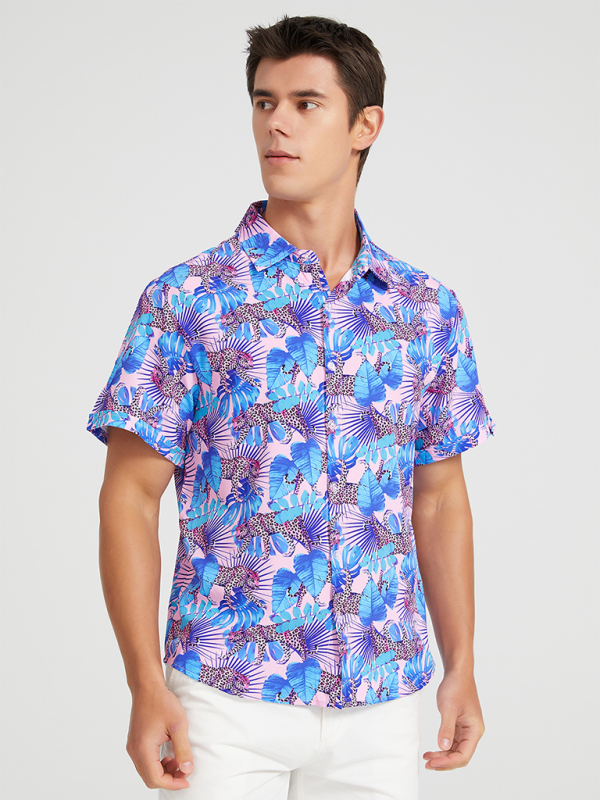 Men Shirts- Men's Hawaiian Shirt for Beach Adventures- - IndioGear.com