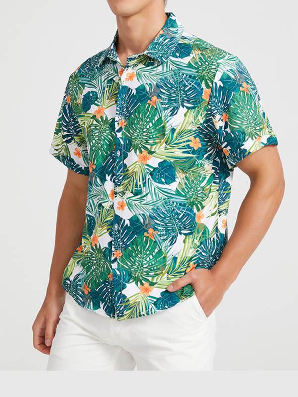 Men Shirts- Men's Hawaiian Shirt for Beach Adventures- - IndioGear.com