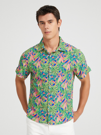 Men Shirts- Men's Hawaiian Shirt for Beach Adventures- - IndioGear.com