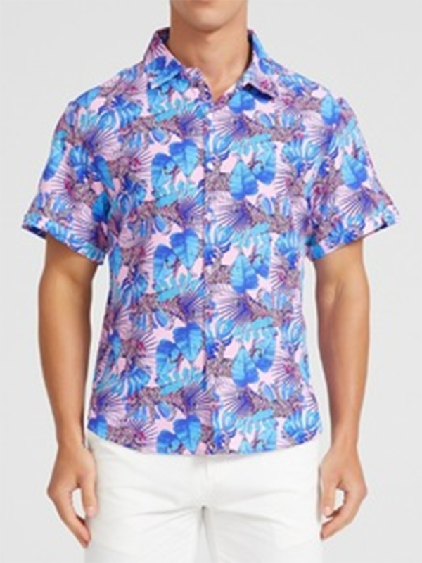 Men Shirts- Men's Hawaiian Shirt for Beach Adventures- - IndioGear.com