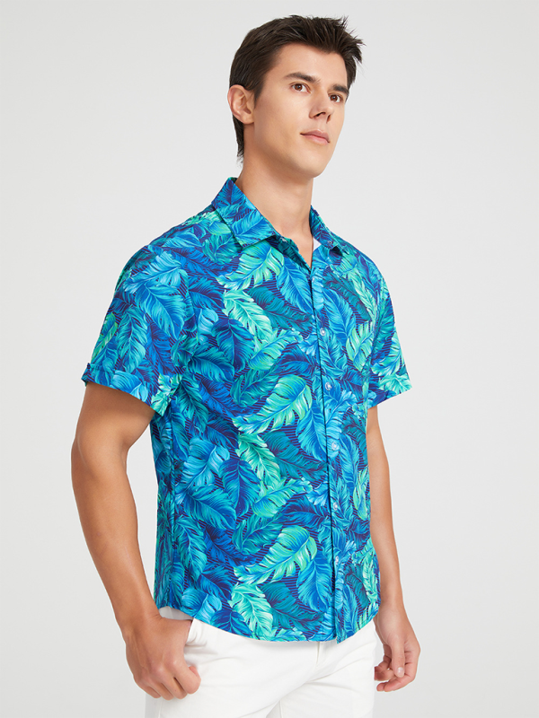 Men Shirts- Men's Hawaiian Shirt for Beach Adventures- - IndioGear.com