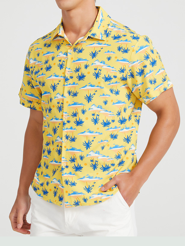 Men Shirts- Men's Hawaiian Shirt for Beach Adventures- - IndioGear.com