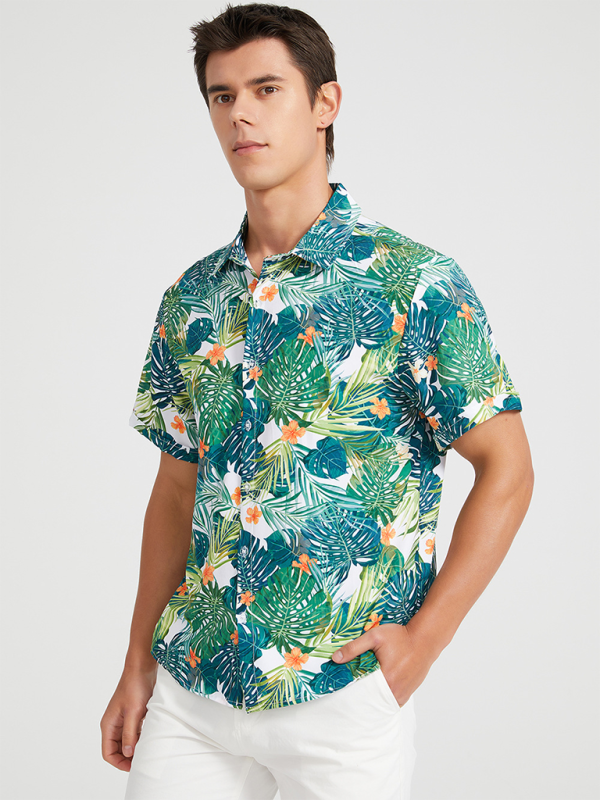 Men Shirts- Men's Hawaiian Shirt for Beach Adventures- - IndioGear.com