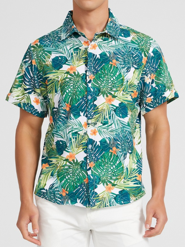 Men Shirts- Men's Hawaiian Shirt for Beach Adventures- - IndioGear.com