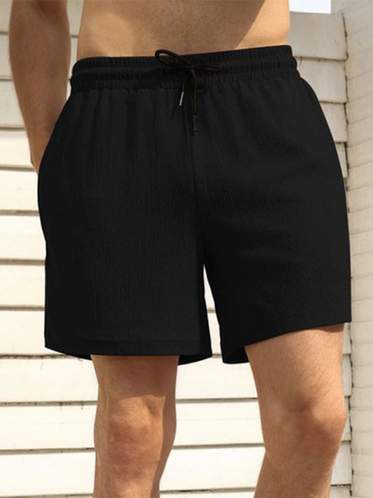 Men Shorts- Built-In Pocket Textured Shorts for Active Men- - IndioGear.com