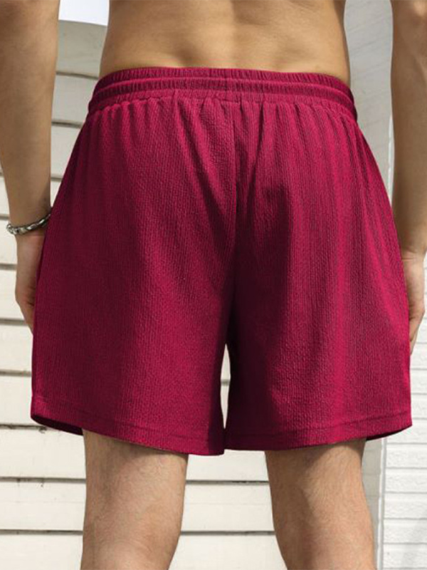 Men Shorts- Built-In Pocket Textured Shorts for Active Men- - IndioGear.com