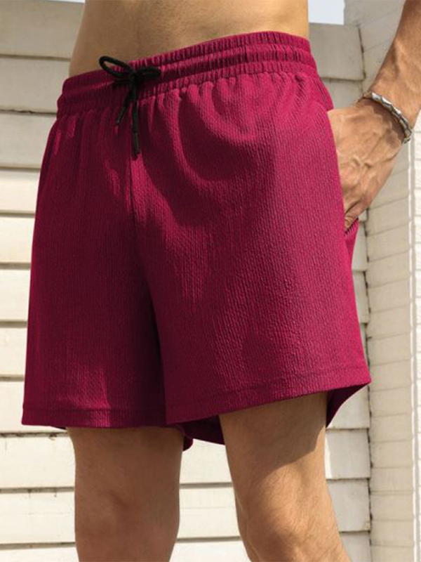 Men Shorts- Built-In Pocket Textured Shorts for Active Men- - IndioGear.com