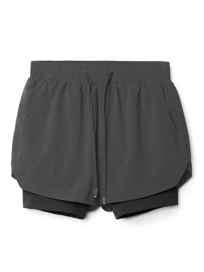 Men Shorts- High-Performance Athletic Shorts- Dark Gray- IndioGear.com