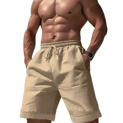 Men Shorts- Men's Essential Summer Shorts for Outdoor Adventures- Khaki- Chuzko Women Clothing