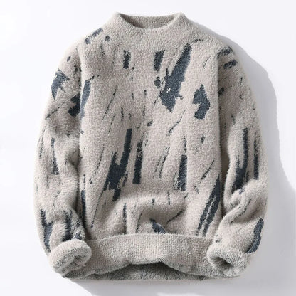 Men Sweaters- Soft Knit Men's Pullover – For Relaxing or Casual Outings- Beige- IndioGear.com