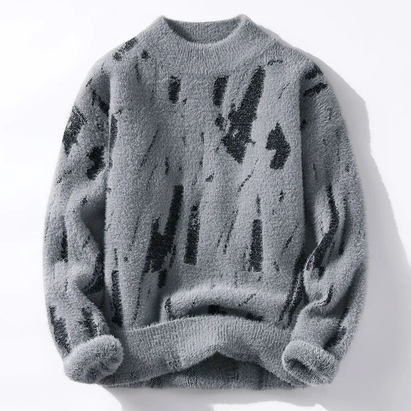 Men Sweaters- Soft Knit Men's Pullover – For Relaxing or Casual Outings- Gray- IndioGear.com