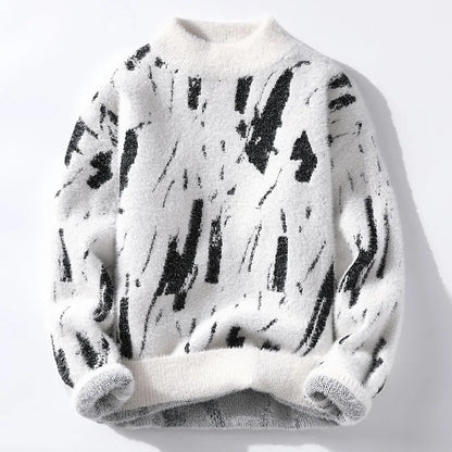 Men Sweaters- Soft Knit Men's Pullover – For Relaxing or Casual Outings- White- IndioGear.com