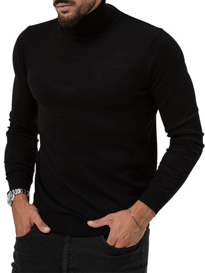 Men T-Shirts- Turtleneck Every Sharp Man T-Shirt- Black- IndioGear.com