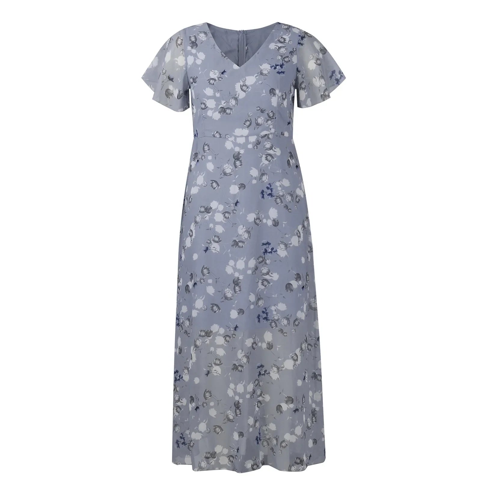 Midi Dresses- Floral Midi Dress for Spring Weddings & Garden Parties!- - IndioGear.com