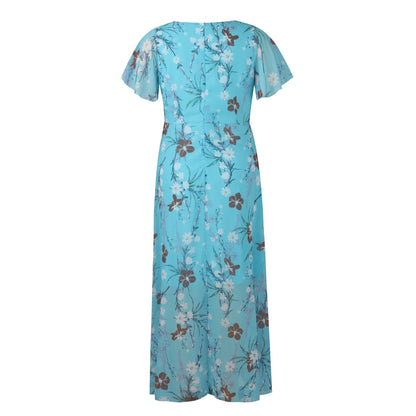 Midi Dresses- Floral Midi Dress for Spring Weddings & Garden Parties!- - IndioGear.com