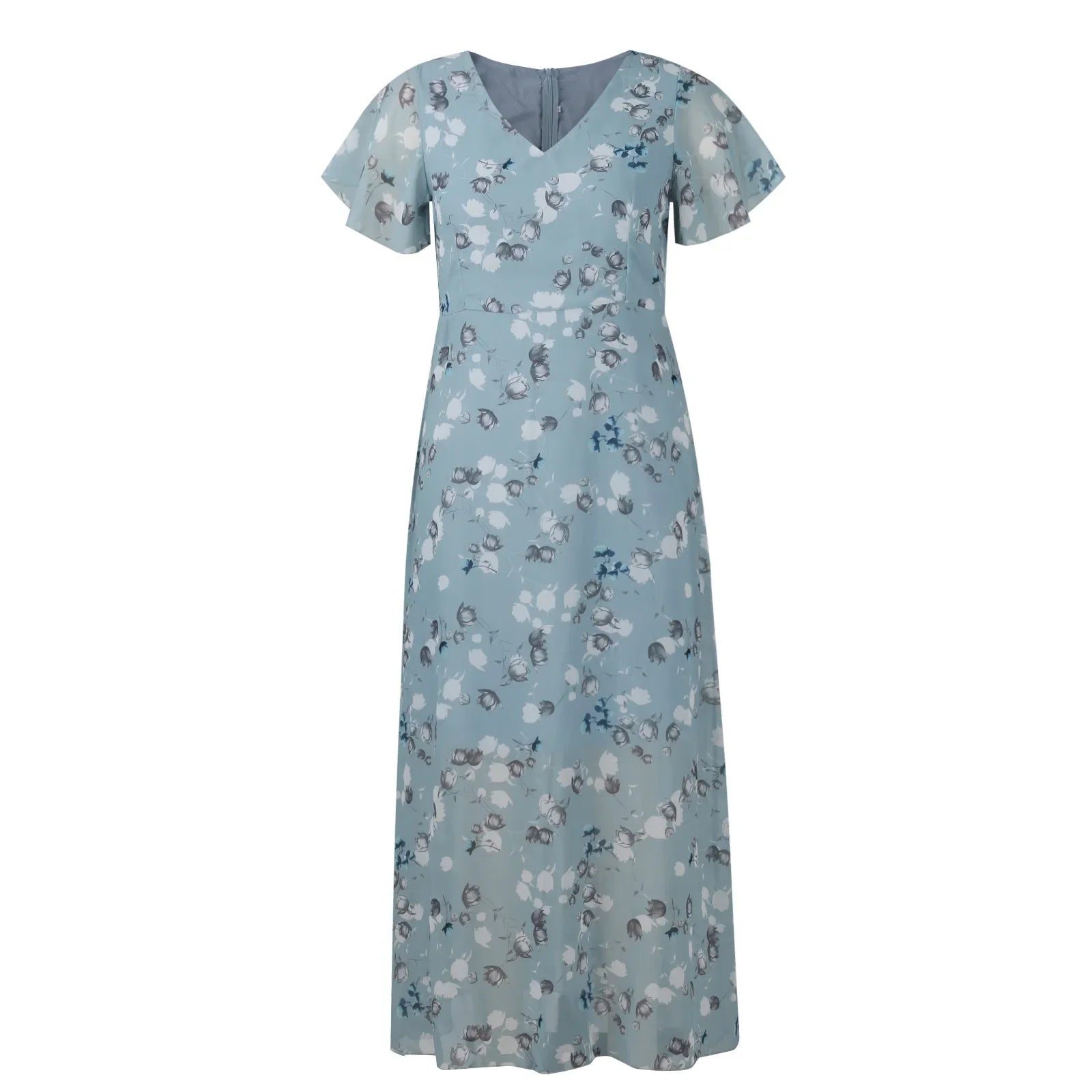 Midi Dresses- Floral Midi Dress for Spring Weddings & Garden Parties!- - IndioGear.com