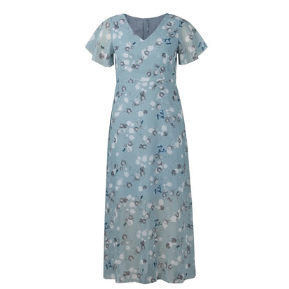 Midi Dresses- Floral Midi Dress for Spring Weddings & Garden Parties!- - IndioGear.com