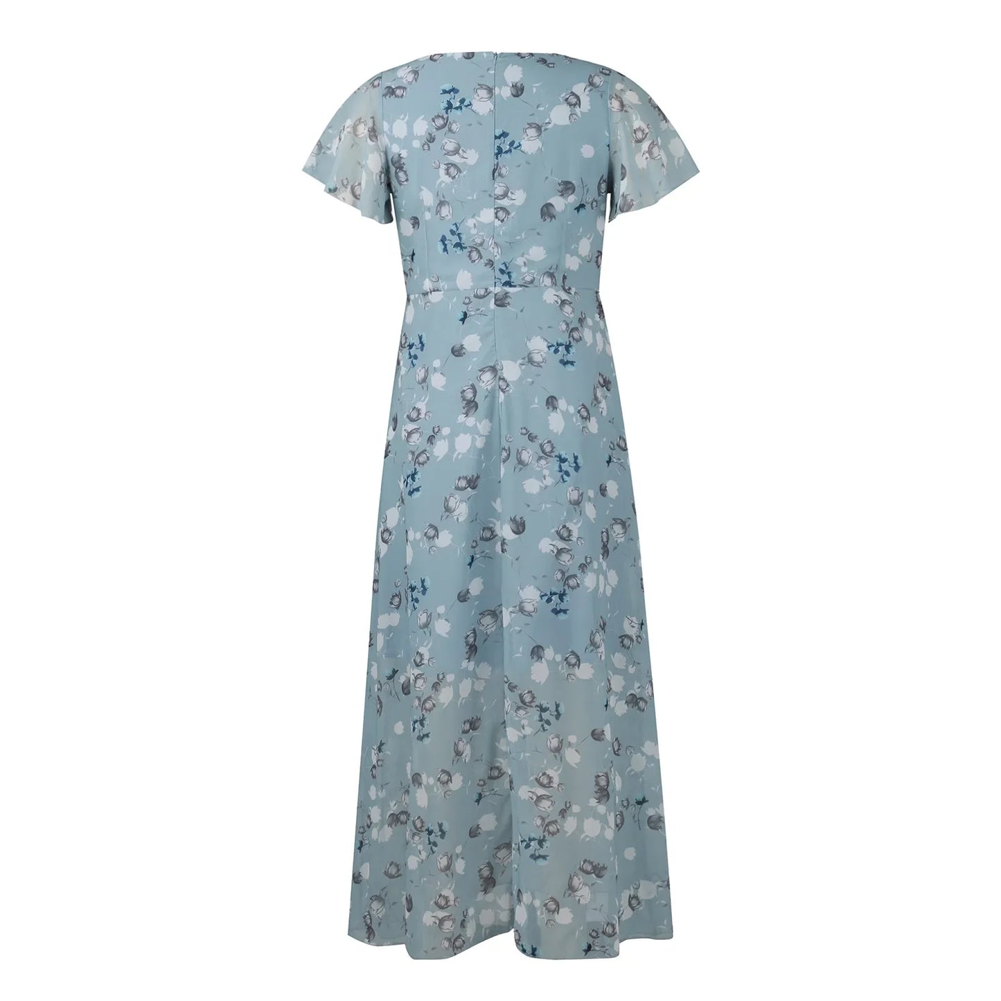 Midi Dresses- Floral Midi Dress for Spring Weddings & Garden Parties!- - IndioGear.com