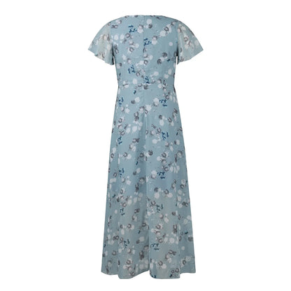 Midi Dresses- Floral Midi Dress for Spring Weddings & Garden Parties!- - IndioGear.com