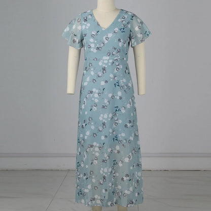 Midi Dresses- Floral Midi Dress for Spring Weddings & Garden Parties!- - IndioGear.com