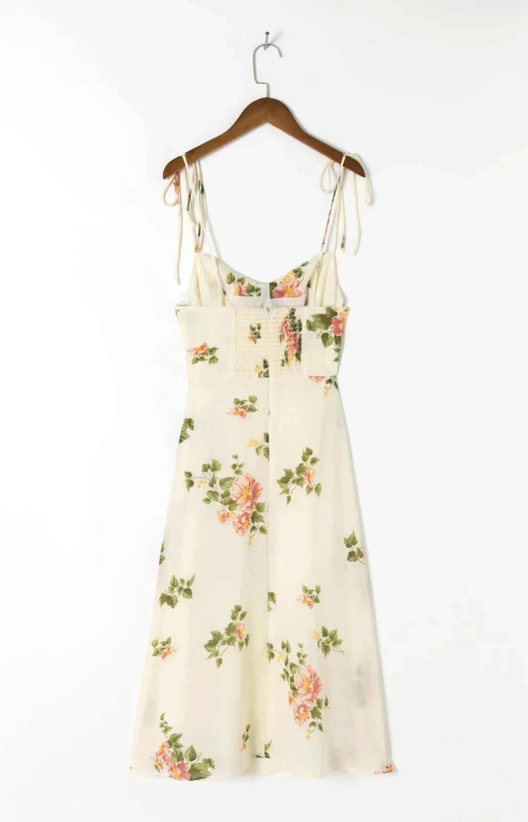 Midi Dresses- Slip & Lace Up - Chiffon Midi Dresses- - IndioGear.com