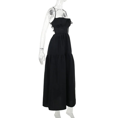 Midi Dresses- Solid Sweetheart Flowy Midi Dress- - IndioGear.com