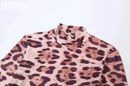 Mini Dresses- Fierce and Flirty Leopard Mini Dress- - IndioGear.com