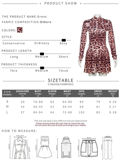 Mini Dresses- Fierce and Flirty Leopard Mini Dress- - IndioGear.com