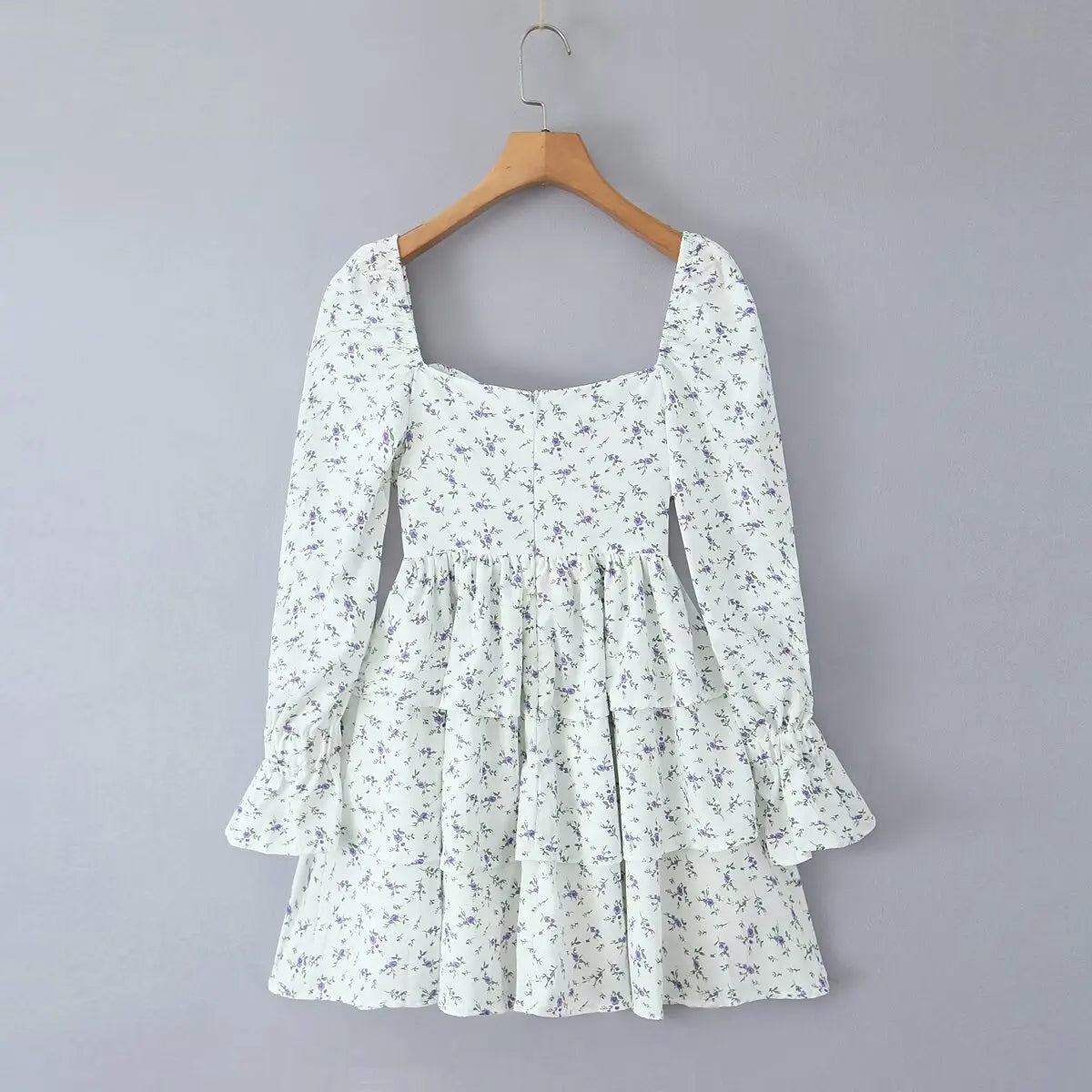 Mini Dresses- Floral Romance Mini Dress – Boho Chic- - IndioGear.com