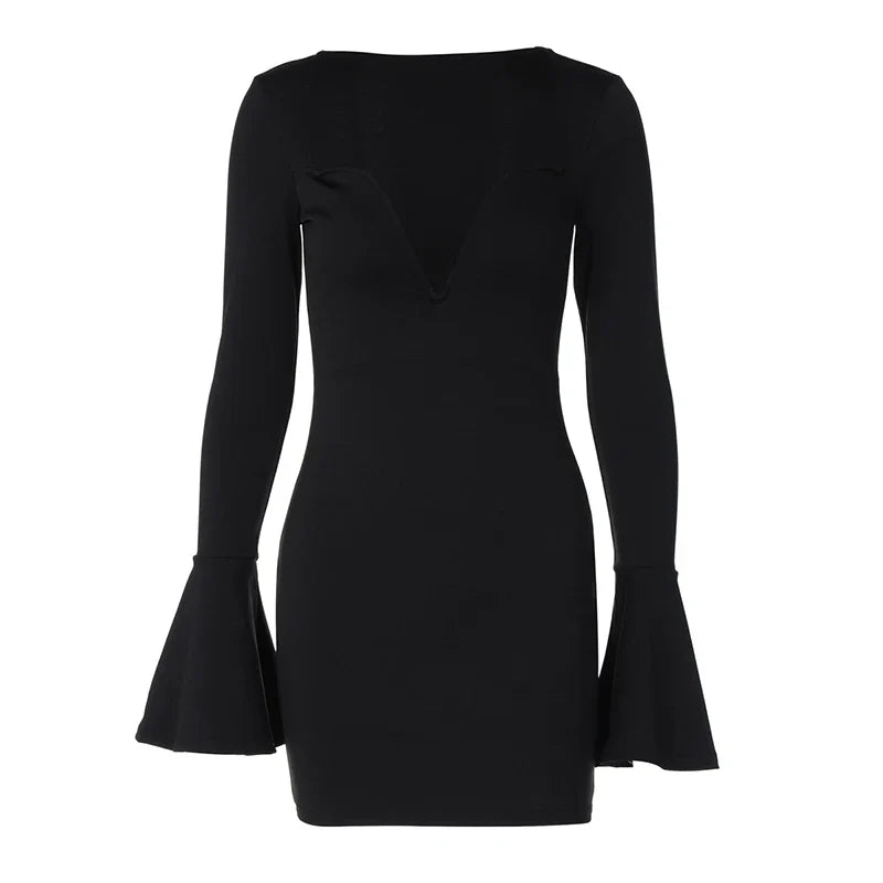 Mini Dresses - Heartbreaker V-neck Sheath