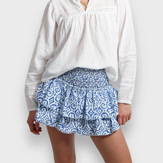 Mini Skirts- Women Layered Ruffled Mini Skirt – A Must-Have Bohemian Piece- - IndioGear.com