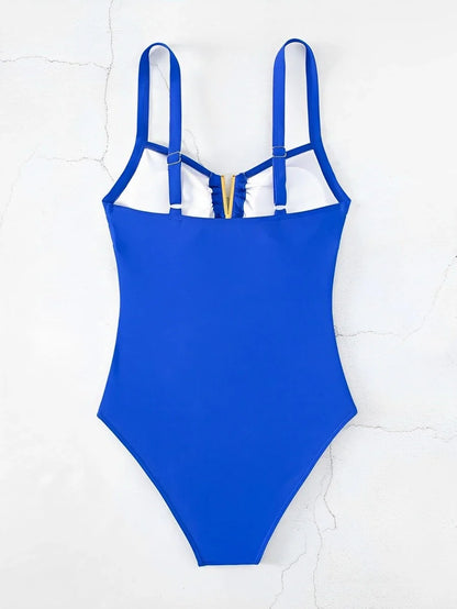 Monokini Swimwears- Sun-Siren Ruched Monokini- - IndioGear Women Clothing