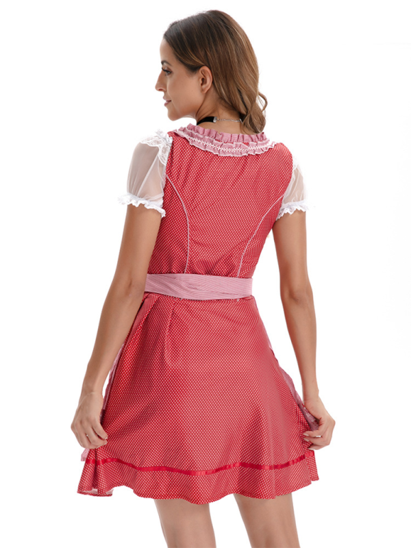 Oktoberfest Dress- Oktoberfest Queen Classic German Beer Maid Costume- - IndioGear.com