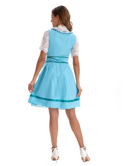 Oktoberfest Dresses- Authentic Dirndl Dress Bavarian Elegant Outfit for Oktoberfest- - IndioGear.com