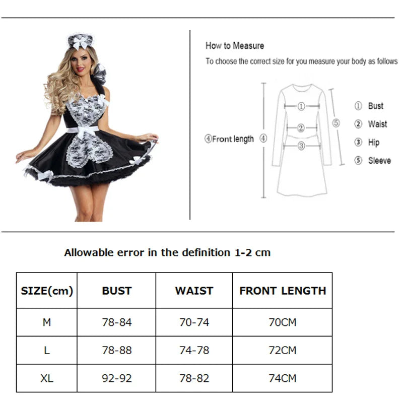 Oktoberfest Dresses- French Maid Costume for Oktoberfest and Cosplay Fun- - IndioGear.com