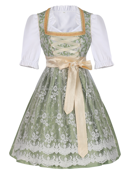 Oktoberfest Dresses- Traditional Costume Royal Blue Women’s Oktoberfest Dress- Green- IndioGear.com