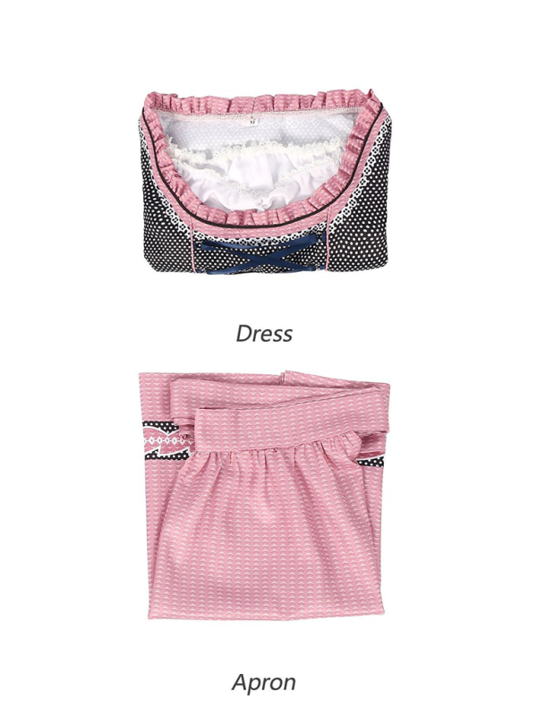 Oktoberfest Dresses- Women’s Pink Oktoberfest Dress Bavarian Beer Maid Outfit- - IndioGear.com