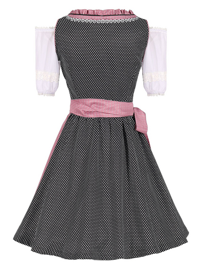 Oktoberfest Dresses- Women’s Pink Oktoberfest Dress Bavarian Beer Maid Outfit- - IndioGear.com