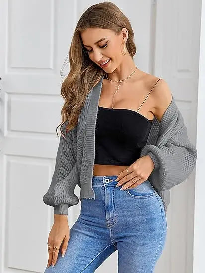 Open Front Cardigans- Chic Chunky Knit Throw-On- - IndioGear.com