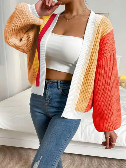 Open Front Cardigans- Chic Chunky Knit Throw-On- - IndioGear.com