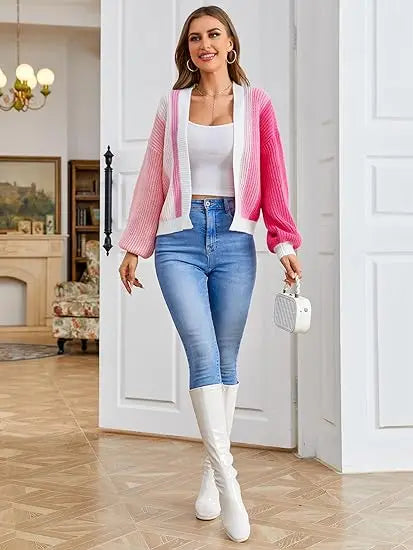 Open Front Cardigans- Chic Chunky Knit Throw-On- - IndioGear.com