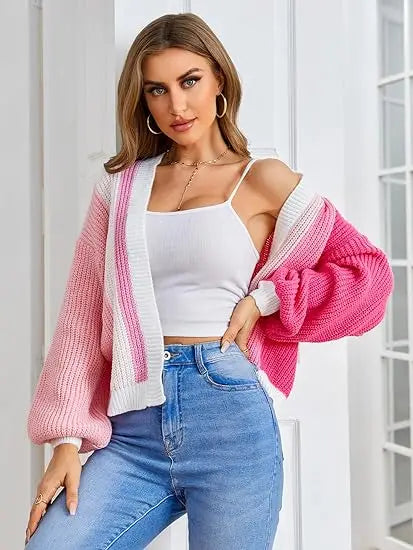 Open Front Cardigans- Chic Chunky Knit Throw-On- - IndioGear.com